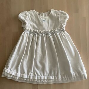 VTG Janie and Jack white smocked baby dress
